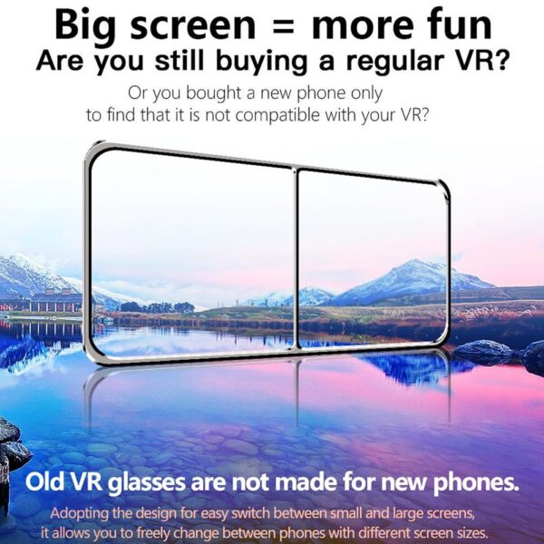 VR Helmet 3D Glasses Virtual Reality Support 0-800 Myopia For Smartphone Smart Phone Headset - Image 3