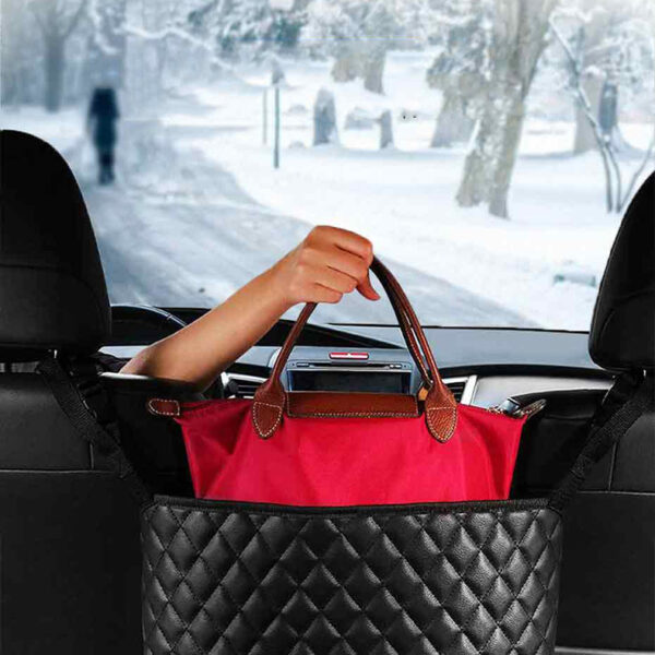 Car Storage Bag Handbag Holder Car Seat Storage Organizer Handbag Holder Auto Interior Stowing Tidying Car Middle Organizer - Image 2