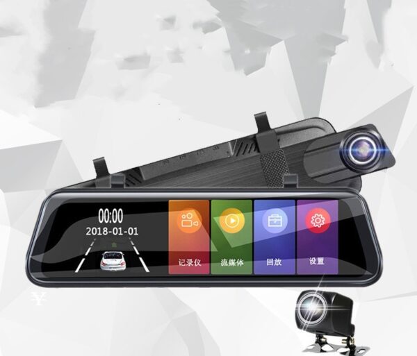 Streaming Dashcam HD Rearview Mirror Dual Lens Reversing Video - Image 6